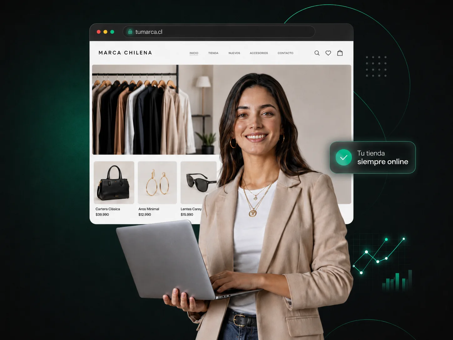 Registro de dominios .cl económico en HostingCenter Chile con DNS administrable